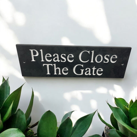 Please Close The Gate Sign Gate Signs www.HouseSign.uk 